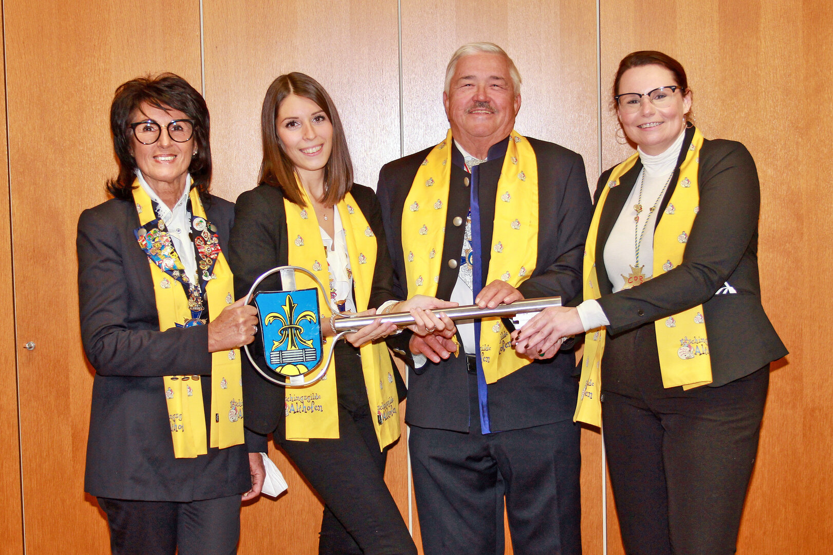 Obfrau-Stellvertreterin Silvia Zeißler, Neo-Obfrau Jacqueline Zeißler, Kassier Franz Passin und Schriftführerin Corina Spendier (Foto: Anna-Maria Thaller)