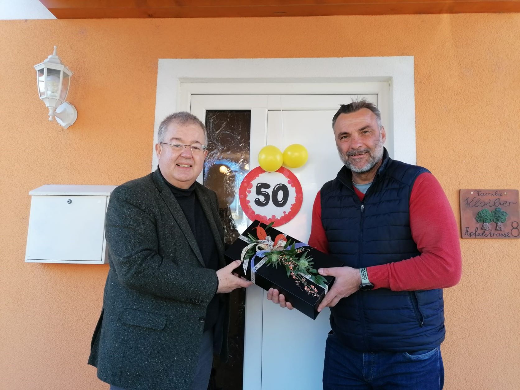 Bürgermeister Walter Zemrosser und Gemeinderat Gernold Kloiber Bürgermeister Walter Zemrosser und Gemeinderat Gernold Kloiber