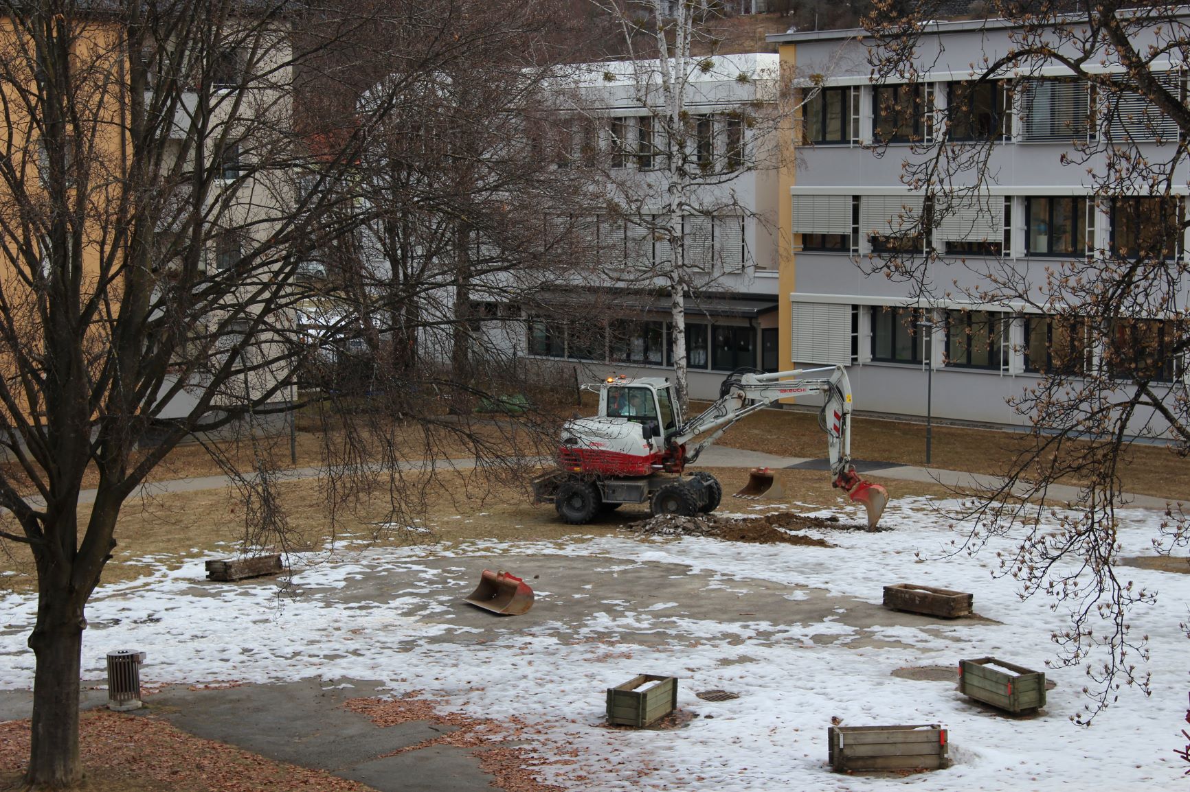 Probebohrungen am Hauptplatz (Foto: Stadtgemeinde Althofen) Probebohrungen am Hauptplatz (Foto: Stadtgemeinde Althofen)