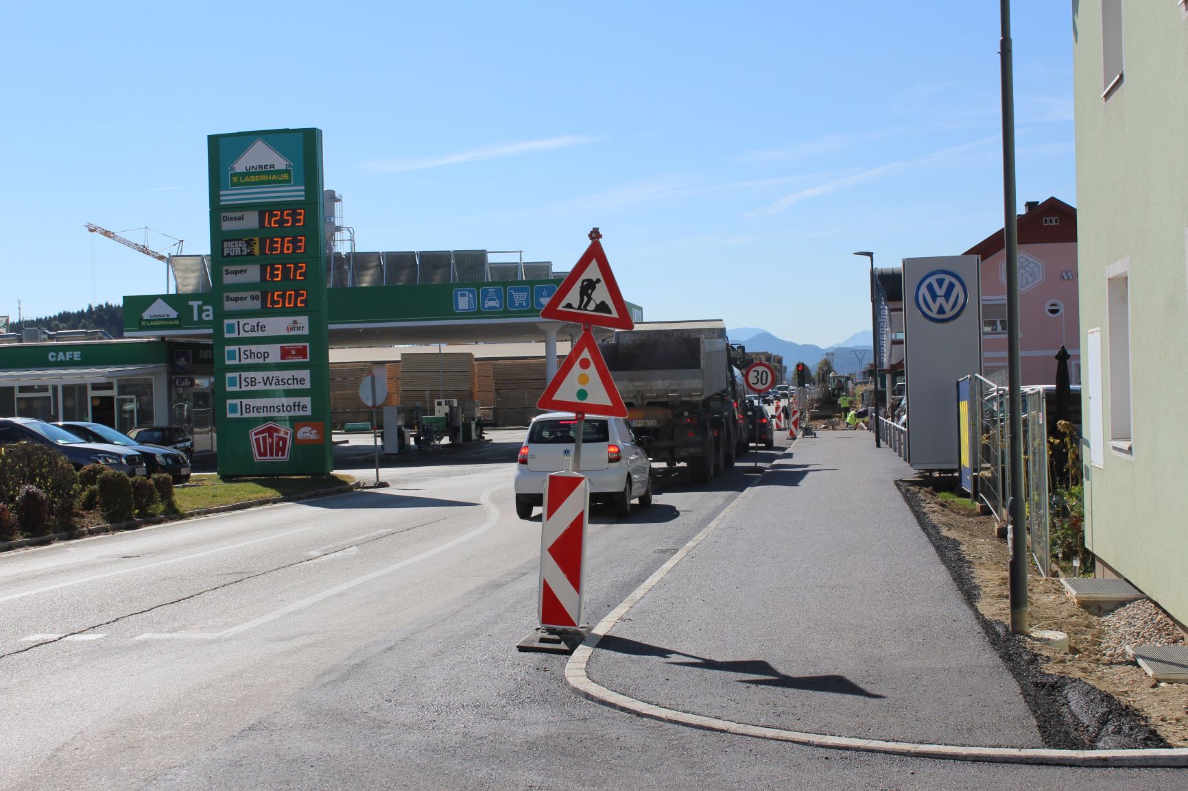 Geh- und Radweg Krappfelder Straße (Foto: Stadtgemeinde Althofen)