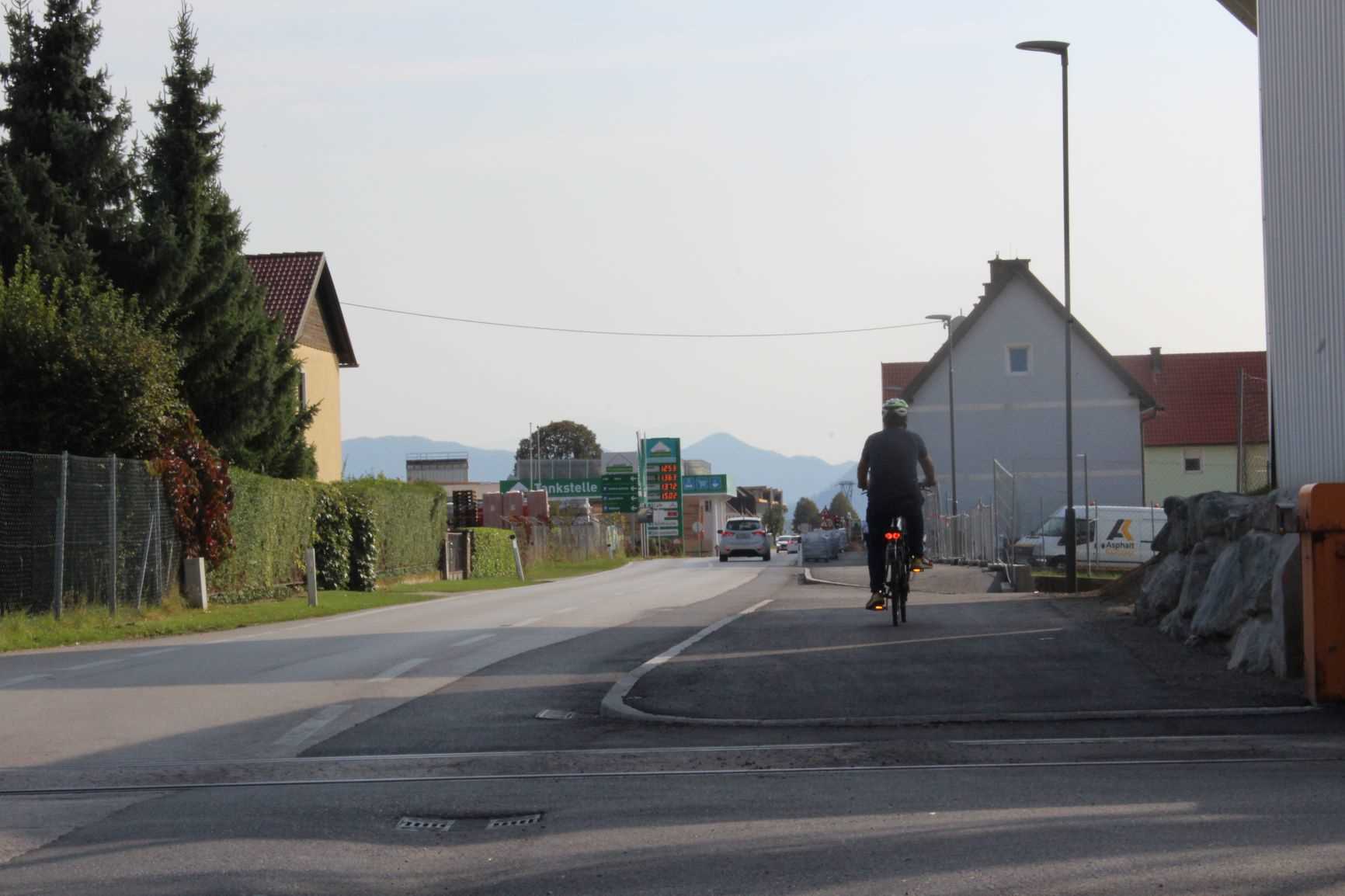 Geh- und Radweg Krappfelder Straße (Foto: Stadtgemeinde Althofen)